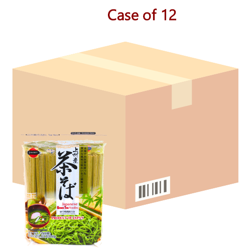 J-Basket Japanese Green Tea Noodles (Cha Soba)-日本上州產綠茶蕎麥麵-640g-DNOOJB103-12