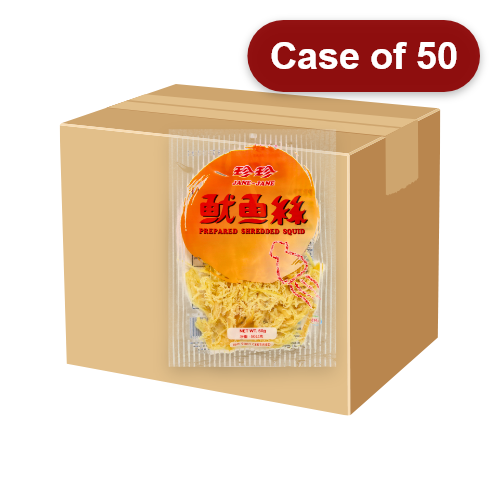 JaneJane Prepared Shredded Squid-珍珍魷魚絲-50g-SNACJJ107-50