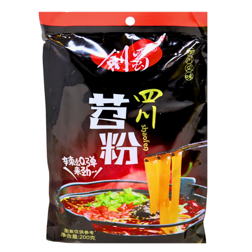 JianShu Sweet Potato Noodles - Wide-劍蜀火鍋苕皮-200g-DNOOJS102