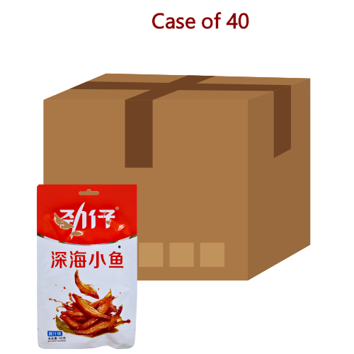 ギャラリービューアに画像を読み込む、JinZai Ocean Little Fish - Soy Flavour-勁仔深海小魚-醬汁味-50g-SNACJZ152-40

