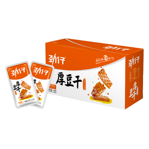 Load image into Gallery viewer, JinZai Roasted Tofu - Spicy-勁仔厚豆干-香辣味-20_20g-SNACJZ111

