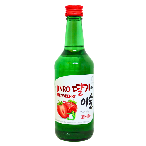 Jinro Chamisul Soju - Strawberry-韓國燒酒-草莓-350ml-SOJU105A