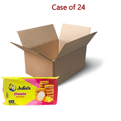 갤러리 뷰어에 이미지 로드, Julie's Cheese Sandwich-Julie's 芝士三明治餅乾-112g-BISJU103-24
