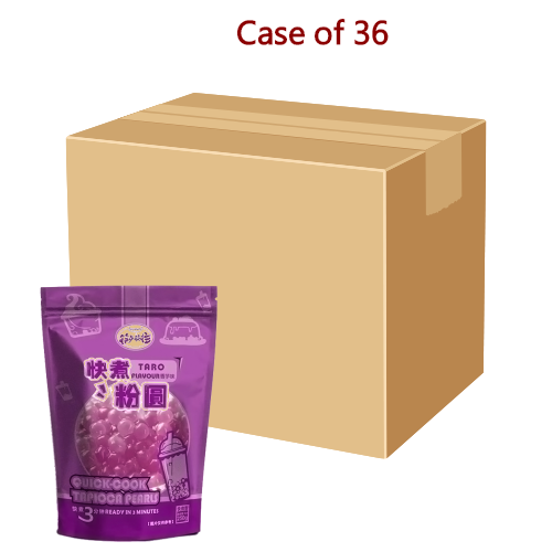 Load image into Gallery viewer, KLKW Tapioca Pearls - Taro-筷来筷往快煮粉圓-香芋味-250g-TAP118-36
