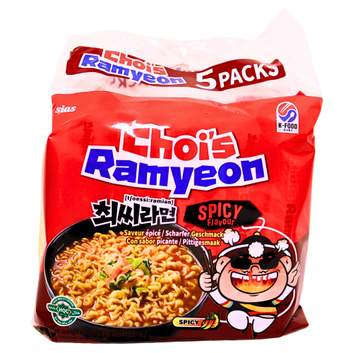 K-Food Choi's Ramyeon - Spicy-韓國崔氏辛辣湯麵-5_112_5g-INKF203