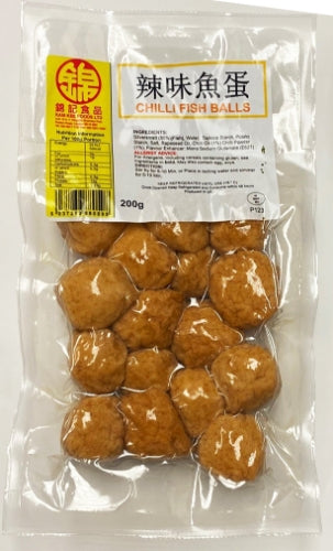 Kam Kee Chilli Fish Balls-錦記辣味魚蛋-200g-FBALLKK101