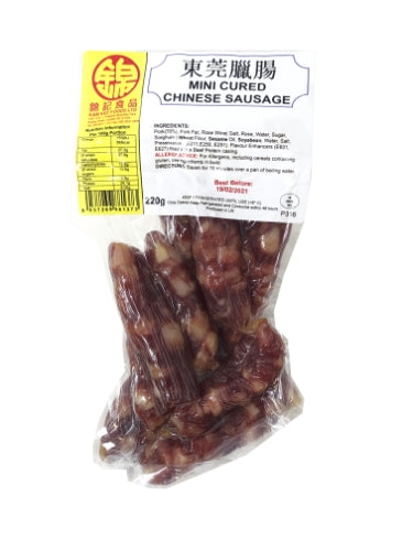 *Kam Kee Mini Cured Chinese Sausage*-錦記東莞臘腸-220g-DMEATKK108
