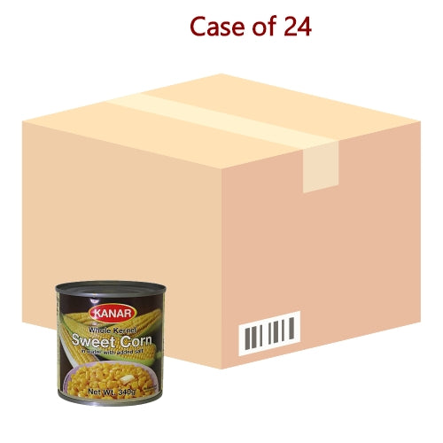 将图像加载到图库查看器中， Kanar Whole Kernel Sweet Corn-粟米粒-340g-CRN303-24
