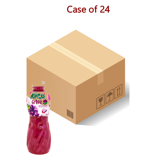 갤러리 뷰어에 이미지 로드, Kato Nata De Coco Drink - Grape-椰果葡萄味飲料-320ml-DRIKT102-24
