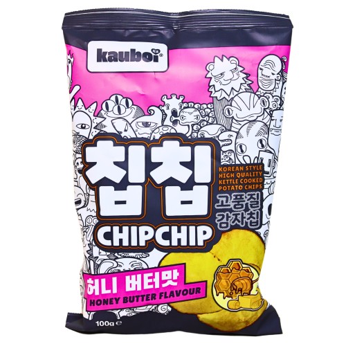 Kauboi Chip Chip - Honey Butter-韓式蜂蜜牛油味薯片-100g-SNACKB101