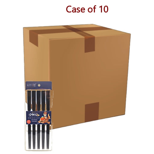 Kayi Black Alloy Chopsticks (JY4426)-家逸合金筷子-10prs-KITCUT122-10