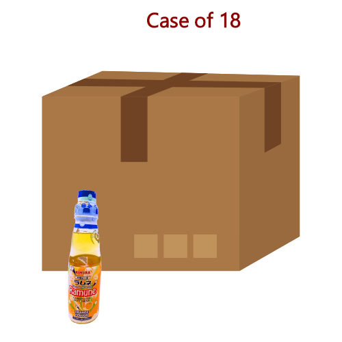 갤러리 뷰어에 이미지 로드, Kimura Ramune - Orange (Carbonated Soft Drink)-日本波子汽水-橙味-200ml-DRIKI107-18
