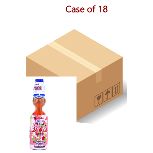 Load image into Gallery viewer, Kimura Ramune - Strawberry (Carbonated Soft Drink)-日本波子汽水-草莓味-200ml-DRIKI101-18
