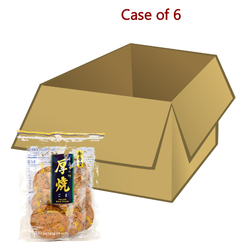 Kingodo Atsuyaki Senbei Black Sesame-Kingodo 金吾堂厚燒芝麻仙貝-161g-BISKI102-6