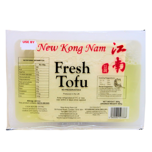 Kong Nam Fresh Tofu (Bean Curd)-江南豆腐-600g-TOFU101