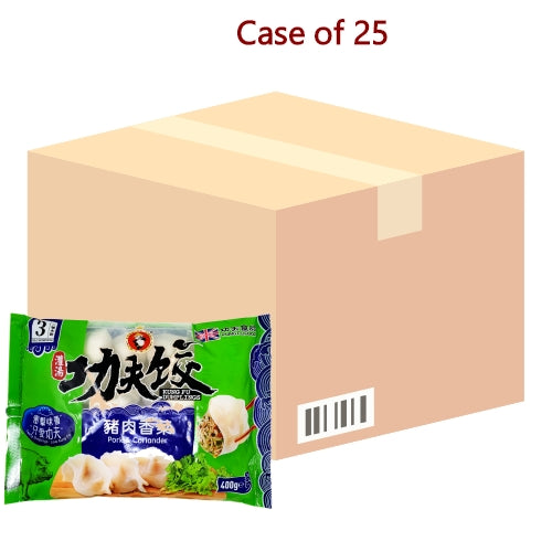 *Kung Fu Pork & Coriander Dumpling*-功夫北方豬肉香菜水餃-410g-DUMKF104-25