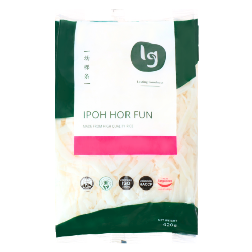 LG Ipoh Hor Fun (Thin) "S" - Gluten Free-幼粿條（怡保河粉）"S"-420g-FNOOLG102