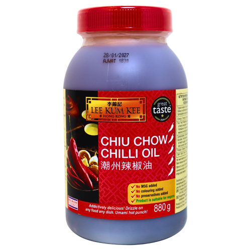 LKK Chiu Chow Chilli Oil 880g-李錦記潮州辣椒油-880g-CHILKK111
