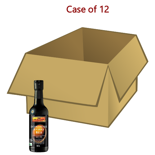 LKK Double Deluxe Light Soy Sauce-李錦記雙璜生抽-500ml-SOY210-12