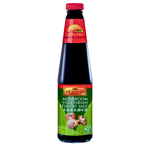 LKK Mushrooms Vegetarian Stir Fry Sauce-李錦記香菇素食蠔油-510g-SAUL151