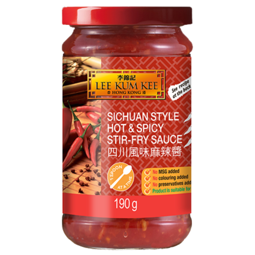 LKK Sichuan Hot & Spicy Sauce-李錦記四川風味麻辣醬-360g-SAUL147