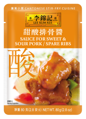 LKK Sweet & Sour Spare Rib Sauce-李錦記甜酸排骨醬-80g-SAUL208