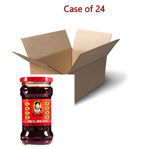 LaoGanMa Fermented Soybean Chilli Oil (Black Bean)-老干媽風味豆豉油制辣椒-280g-CHILGM102-24