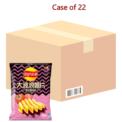 Load image into Gallery viewer, Lay's Crinkle Crips - Tomato-樂事波浪薯片-真濃番茄味-70g-SNACLA152-22
