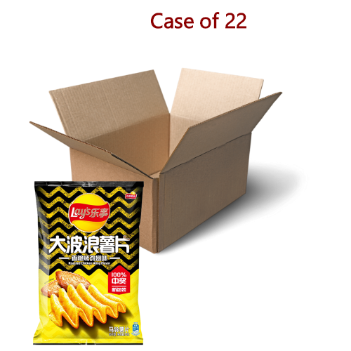 Load image into Gallery viewer, Lay's Crinkle Crisps - Roasted Chicken Wings-樂事波浪薯片-香脆烤雞翅味-70g-SNACLA151-22
