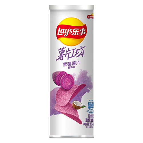 Lay's Potato Crisps - Purple Sweet Potato Coco Milk-樂事薯片-紫薯椰奶味-104g-SNACLA205