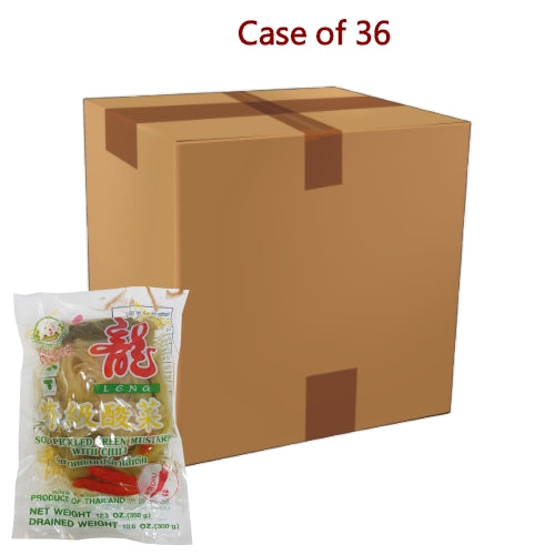Leng Heng (Chilli) Sour Pickled Green Mustard-龍興辣酸菜-350g-PRE305-36
