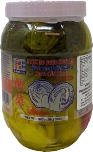 Load image into Gallery viewer, Lin Lin Pickled Sour Mustard with Chilli-泰國辣酸菜-900g-PRE307
