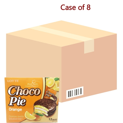 Load image into Gallery viewer, Lotte Choco Pie - Orange (12)-樂天巧克力派-橙味-12_28g-SNACLO115-8
