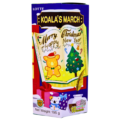 Lotte Koala's March Christmas Family Pack-樂天熊仔餅 - 聖誕家庭裝-10x19_5g-BISLO213