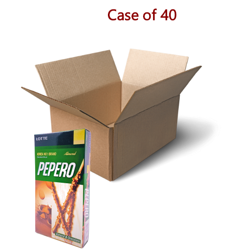 갤러리 뷰어에 이미지 로드, Lotte Pepero Stick Biscuit with Almond &amp; Chocolate-樂天杏仁朱古力棒-32g-BISLO101-40
