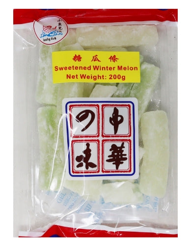 Load image into Gallery viewer, Lucky Fish Sweetened Winter Melon-小魚兒糖冬瓜條-200g-CANLF105
