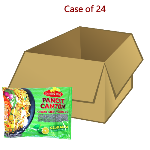Lucky Me Pancit Canton Noodles - Kalamansi-菲律賓廣式酸味炒麵-60g-INLM102-24