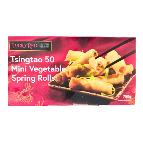 갤러리 뷰어에 이미지 로드, Lucky Red Tsingtao Spring Rolls-鴻運青島素春卷-50_15g-SROLL112
