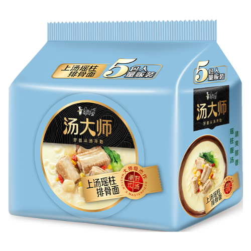 将图像加载到图库查看器中， MK Master Soup Noodle - Scallop &amp; Pork Rib-康師傅湯大師 - 上湯瑤柱排骨麵-5_112g-INMK153
