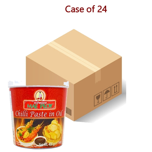 Mae Ploy Chilli Paste in Oil-泰國辣椒油-400g-CHIMP101-24