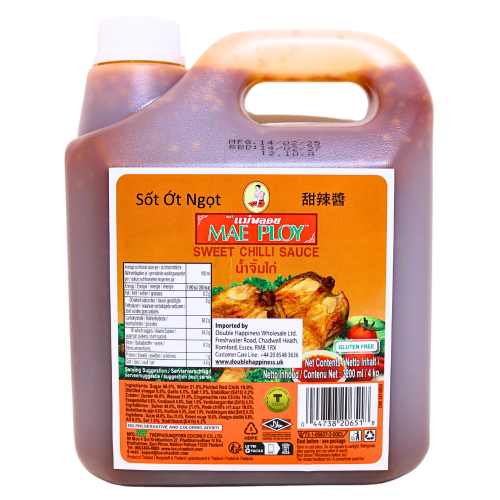 Mae Ploy Sweet Chilli Sauce (Drum)-泰國(桶裝)燒雞甜辣椒醬-4kg-SAUMP104