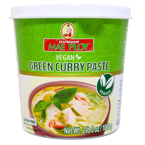 Mae Ploy (Vegetarian) Green Curry Paste-泰青咖喱醬(素)-1kg-CUR214