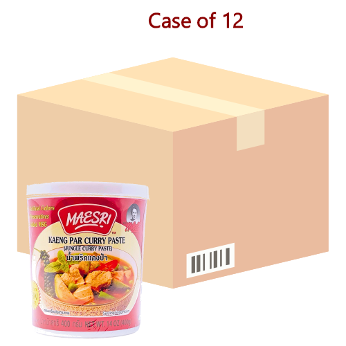Maesri Kaeng Par Curry Paste (Jungle Curry)-泰國康霸咖哩-400g-CUR225-12