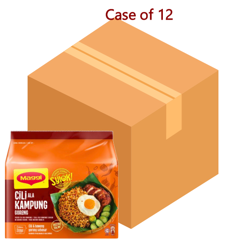 将图像加载到图库查看器中， Maggi Mi Goreng Noodles - Chilli Ala Kampung-美極亞辣椒炒麵-5_80g-INMA106A-12
