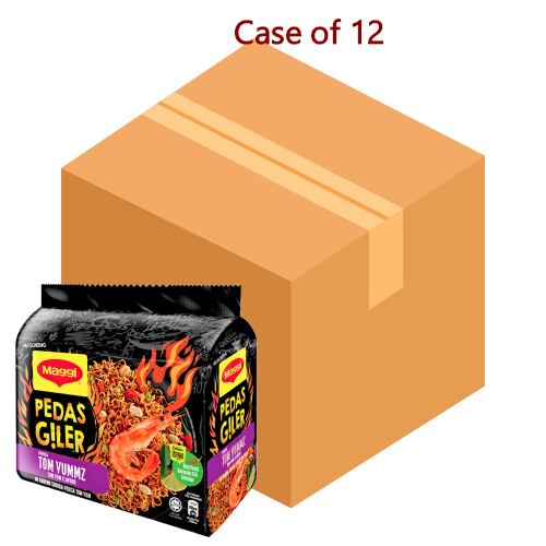 Maggi Noodles - Pedas Giler Tom Yummz-美極亞超辣冬蔭功味方便麵-5_76g-INMA105A-12