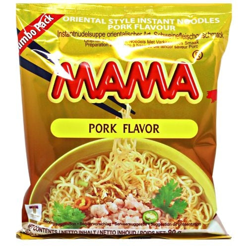 Mama Jumbo Noodle - Pork 90g-媽媽豬肉味湯麵-90g-INMM155