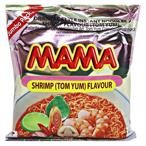 Mama Jumbo Noodle - Shrimp (Tom Yum) 90g-媽媽酸辣味湯麵-90g-INMM153