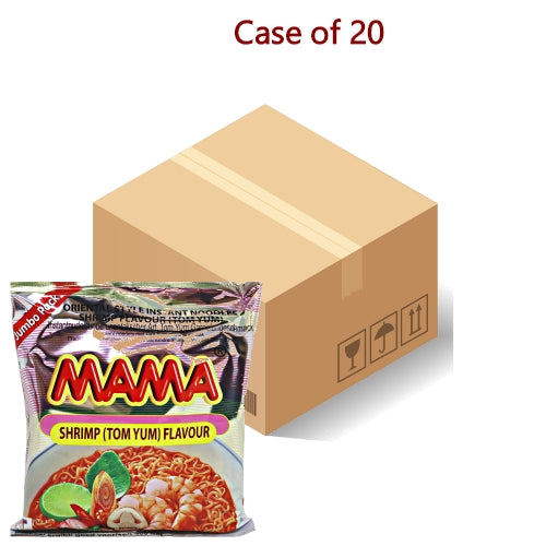 Mama Jumbo Noodle - Shrimp (Tom Yum) 90g-媽媽酸辣味湯麵-90g-INMM153-20