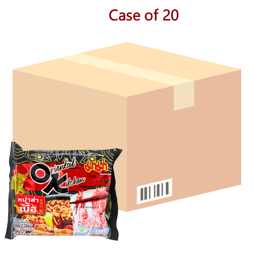 将图像加载到图库查看器中， Mama OK Noodle Mala Beef Flv-媽媽辣牛肉風味撈麵-85g-INMM148-20
