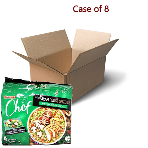 将图像加载到图库查看器中， Mamee Chef Noodle - Spicy Chicken Shiitake-媽咪名廚辣雞麵-4_82g-INMA303-8
